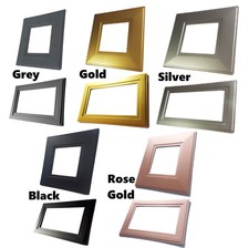 Light Switch Surround Plastic Plug Socket Finger Hygienic Plate Single, Double