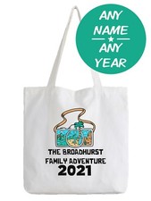 Holiday Surname Tote Bag Shopper Custom Gift Name Family Beach Any Name