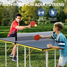 Foldable Ping Pong Table with Net Indoor Outdoor Tennis Table Portable 183cm