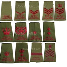 Duke of Lancasters Rank Slide All Ranks worn on MTP Multi Terrain Pattern