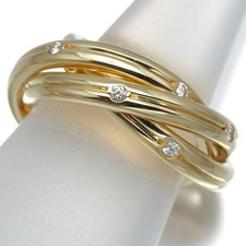 Auth Cartier Ring Diamond