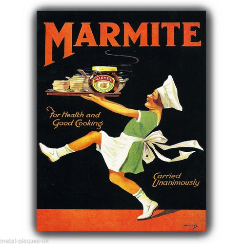 Marmite metal sign wall - marmite,