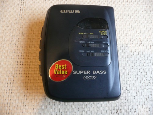 Black aiwa gs122 super bass - -gs122, -super
