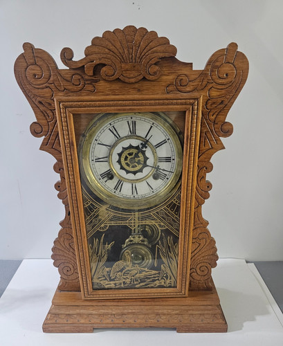 Antique waterbury mantle - waterbury,