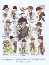 HORSE RACING Caricatures of
