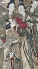 ANTIQUE CHINESE SILK PAINTING