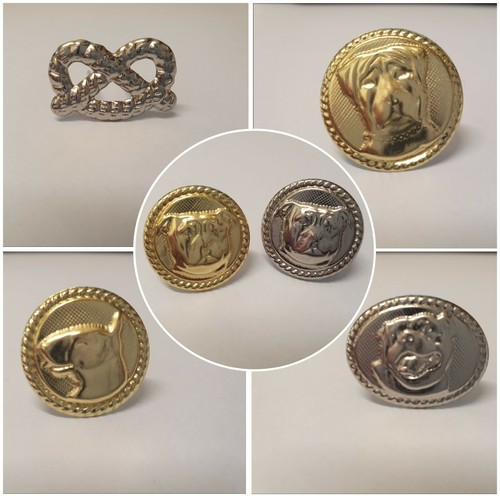Dog button decoration - x,