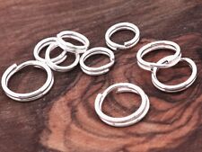 Genuine 925 Sterling Silver Split Rings 5mm, 6mm, 7mm, 8mm For Jewellery Making
