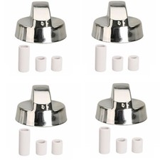 Silver Oven Hob Knob Gas