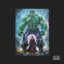 Hulk / Dr. Strange - Marvel - 1/1 Original Artist Sketch Card (Signed)