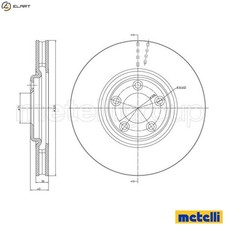 2x BRAKE DISC 23-1496C FOR