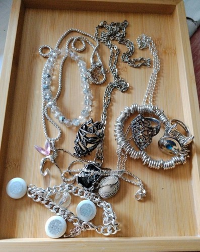 Silvertone mixed jewellery - mixed,