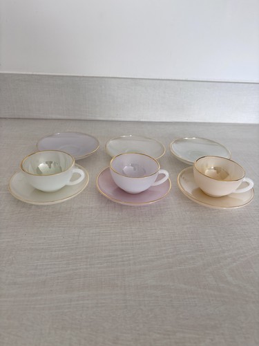 Vtg set french arcopal - french,