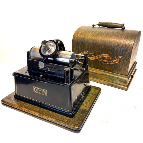 Edison gem model phonograph - gem, a