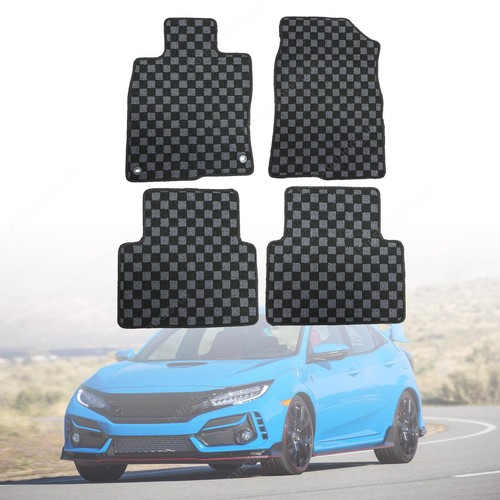 Checkered flag floor mats - checkered,