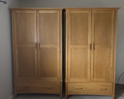 Solid oak double - solid,