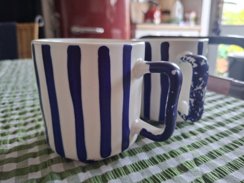 Blue white striped - 2, &