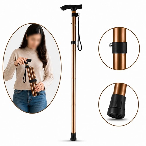 Adjustable folding walking - adjustable,