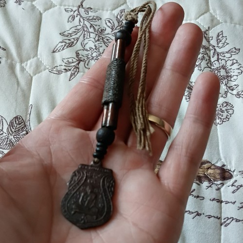 Thai buddha copper amulet - thai,