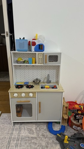 Toy wooden kitchen - toy,