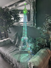 Eiffel Tower Floor Lamp Decorative Silver Aluminium Standing LED Floor Light
