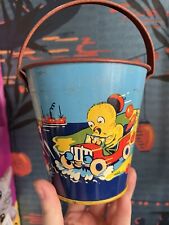 Children's Seaside Tin Pail
