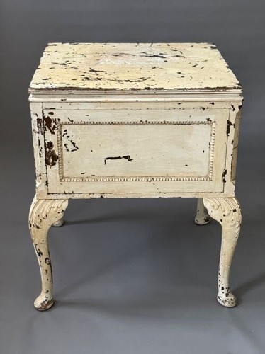 Edwardian painted bedside - edwardian,