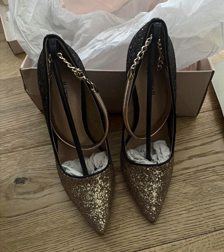 Women gold black - gold/black, glitter