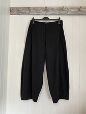 Oska Trousers Wool Mix Check Balloon Pants In Mole Sz 2