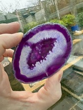 Purple Agate Crystal Slice (UK