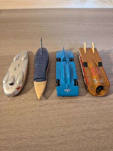 Lledo land speed cars - cars, x4