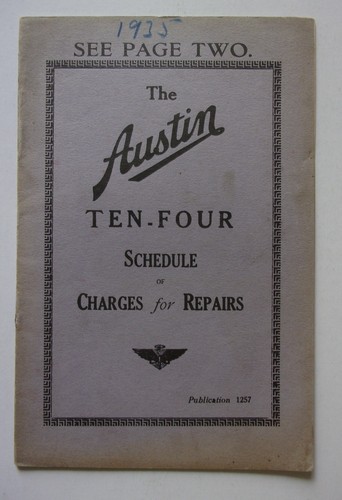 Austin ten four - 1935, uk