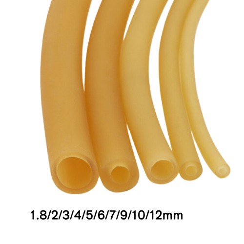 Natural latex rubber tube - natural,