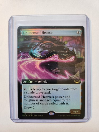 Mtg unlicensed hearse - -,