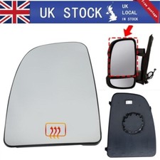 Left Door Wing Mirror Glass Upper Heated For Peugeot Boxer Citroen Relay 2006+