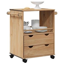 Kitchen Trolley Solid Pine