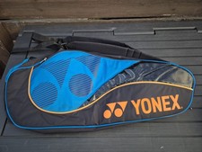 YONEX 3 Tennis Badminton Racquet Bag,Blue, Black and Orange excellent condition 
