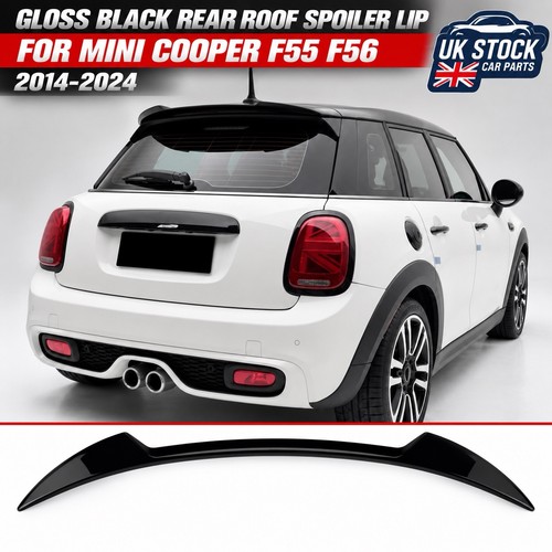 Gloss black rear roof - black, spoiler