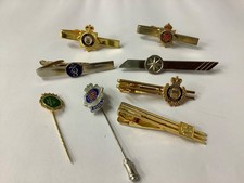 COLLECTION 8 TIE PINS, POLICE & CIVILIAN, GIBRALTAR, ESSEX, WINNIPEG, & OTHERS 