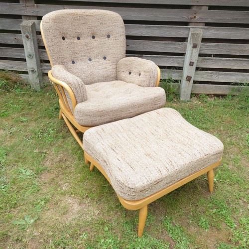 Ercol jubilee chair and foot - ercol,