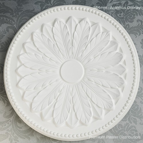 Handmade plaster ceiling rose - plaster,