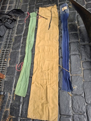 Vintage fishing rod bags - fishing, bags,