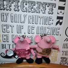 2 Clanger Soft Toy Plush Teddy