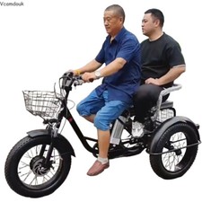 20 inch 48V Heavy-Duty Electric Trike 140kg Load 35-50km Manned Cargo E-Trike