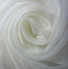 Sheer Organza Voile Fabric Curtain Drape Material – Wedding Decor – 145cm Wide