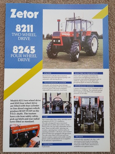 Zetor 8211 8245 tractor - 8211, sales