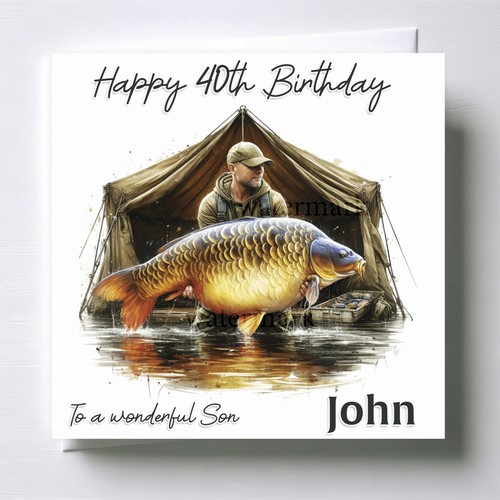 Carp angler birthday - carp,