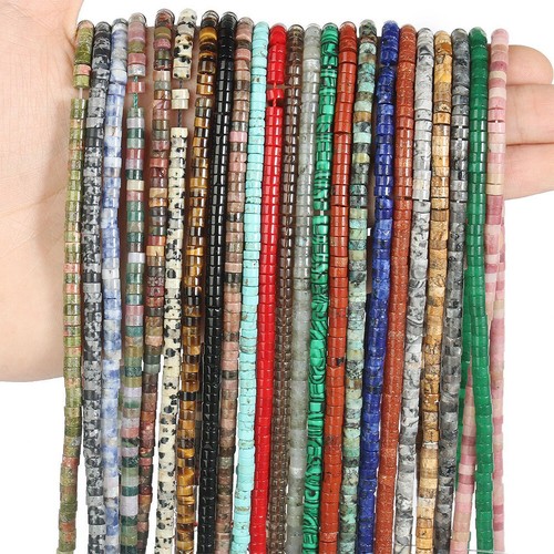 2x4mm natural gemstone - 2x4mm,