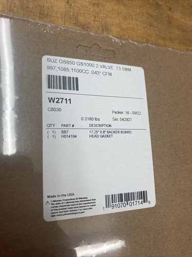 W2711 wiseco suzuki gs850 1000 - w2711,