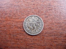Silver 3d Queen Victoria 1874